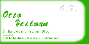 otto heilman business card